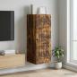 Preview: ARDEBO.de - Wandschrank Geräucherte Eiche 33 x 34,5 x 90 cm Holzwerkstoff