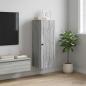 Preview: ARDEBO.de - Wandschrank Grau Sonoma 33 x 34,5 x 90 cm Holzwerkstoff