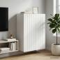 Preview: ARDEBO.de - Wandschrank Weiß 66 x 34,5 x 92 cm Holzwerkstoff