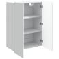 Preview: Wandschrank Weiß 66 x 34,5 x 92 cm Holzwerkstoff