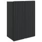 Preview: Wandschrank Schwarz 66 x 34,5 x 92 cm Holzwerkstoff