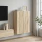 Preview: ARDEBO.de - Wandschrank Sonoma-Eiche 66 x 34,5 x 92 cm Holzwerkstoff