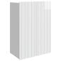 Preview: Wandschrank Hochglanz Weiß 66 x 34,5 x 92 cm Holzwerkstoff