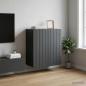 Preview: ARDEBO.de - Wandschrank Schwarz 59 x 31 x 64 cm Holzwerkstoff
