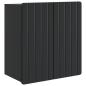 Preview: Wandschrank Schwarz 59 x 31 x 64 cm Holzwerkstoff