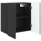 Preview: Wandschrank Schwarz 59 x 31 x 64 cm Holzwerkstoff