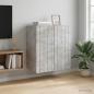 Preview: ARDEBO.de - Wandschrank Betongrau 59 x 31 x 64 cm Holzwerkstoff