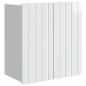 Preview: Wandschrank Hochglanz Weiß 59 x 31 x 64 cm Holzwerkstoff