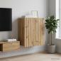 Preview: ARDEBO.de - Wandschrank 59 x 31 x 64 cm Holzwerkstoff Artisan-Eiche