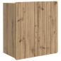 Preview: Wandschrank 59 x 31 x 64 cm Holzwerkstoff Artisan-Eiche