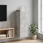 Preview: ARDEBO.de - Wandschrank Betongrau 33 x 34,5 x 94 cm Holzwerkstoff