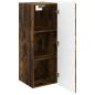 Preview: Wandschrank Geräucherte Eiche 33 x 34,5 x 94 cm Holzwerkstoff