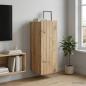 Preview: ARDEBO.de - Wandschrank 33 x 34,5 x 93,5 cm Holzwerkstoff Artisan-Eiche