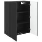 Preview: Wandschrank 66 x 34,5 x 90 cm Holzwerkstoff Schwarz