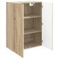 Preview: Wandschrank 66 x 34,5 x 90 cm Holzwerkstoff Sonoma-Eiche