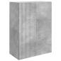 Preview: Wandschrank 66 x 34,5 x 90 cm Holzwerkstoff Betongrau