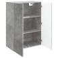 Preview: Wandschrank 66 x 34,5 x 90 cm Holzwerkstoff Betongrau