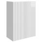 Preview: Wandschrank 66 x 34,5 x 90 cm Holzwerkstoff Hochglanz Weiß