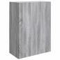 Preview: Wandschrank 66 x 34,5 x 90 cm Holzwerkstoff Sonoma-Grau