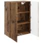 Preview: Wandschrank 66 x 34,5 x 90 cm Holzwerkstoff Altholz