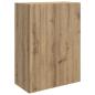 Preview: Wandschrank 66 x 34,5 x 90 cm Holzwerkstoff Artisan-Eiche