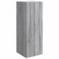 Preview: Wandschrank 33 x 34,5 x 90 cm Holzwerkstoff Sonoma-Grau