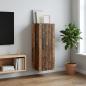 Preview: ARDEBO.de - Wandschrank 33 x 34,5 x 90 cm Holzwerkstoff Altholz