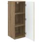 Preview: Wandschrank 33 x 34,5 x 90 cm Holzwerkstoff Artisan-Eiche