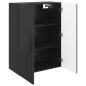 Preview: Wandschrank Schwarz 66 x 34,5 x 90 cm Holzwerkstoff