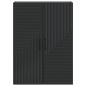 Preview: Wandschrank Schwarz 66 x 34,5 x 90 cm Holzwerkstoff