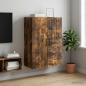 Preview: ARDEBO.de - Wandschrank Geräucherte Eiche 66 x 34,5 x 90 cm Holzwerkstoff