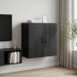 Preview: ARDEBO.de - Wandschrank Schwarz 59 x 31 x 60 cm Holzwerkstoff