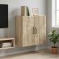 Preview: ARDEBO.de - Wandschrank Sonoma-Eiche 59 x 31 x 60 cm Holzwerkstoff