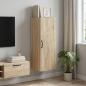 Preview: ARDEBO.de - Wandschrank Sonoma-Eiche 33 x 34,5 x 90 cm Holzwerkstoff