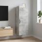 Preview: ARDEBO.de - Wandschrank Betongrau 33 x 34,5 x 90 cm Holzwerkstoff