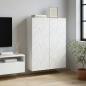 Preview: ARDEBO.de - Wandschrank Weiß 66 x 34,5 x 90 cm Holzwerkstoff