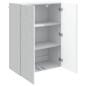Preview: Wandschrank Weiß 66 x 34,5 x 90 cm Holzwerkstoff