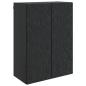 Preview: Wandschrank 66 x 34,5 x 90 cm Holzwerkstoff Schwarz