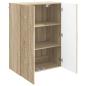 Preview: Wandschrank 66 x 34,5 x 90 cm Holzwerkstoff Sonoma-Eiche