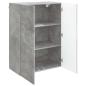 Preview: Wandschrank 66 x 34,5 x 90 cm Holzwerkstoff Betongrau