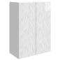 Preview: Wandschrank 66 x 34,5 x 90 cm Holzwerkstoff Hochglanz Weiß