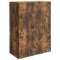 Preview: Wandschrank 66 x 34,5 x 90 cm Holzwerkstoff Räuchereiche