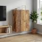 Preview: ARDEBO.de - Wandschrank 66 x 34,5 x 90 cm Holzwerkstoff Altholz