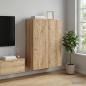 Preview: ARDEBO.de - Wandschrank 66 x 34,5 x 90 cm Holzwerkstoff Artisan-Eiche