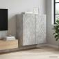 Preview: ARDEBO.de - Wandschrank 59 x 31 x 60 cm Holzwerkstoff Betongrau