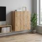 Preview: ARDEBO.de - Wandschrank 59 x 31 x 60 cm Holzwerkstoff Artisan-Eiche