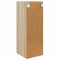 Preview: Wandschrank 33 x 34,5 x 90 cm Holzwerkstoff Sonoma-Eiche