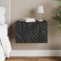 Preview: ARDEBO.de - Wandmontierter Beistelltisch Schwarz 34,5 x 33 x 20 cm