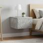 Preview: Wandmontierter Beistelltisch 2 stk. Betongrau 34,5 x 33 x 20 cm