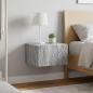 Preview: ARDEBO.de - Wandmontierter Beistelltisch 2 stk. Grau Sonoma